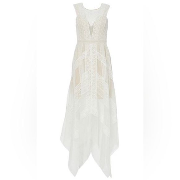 BCBG Maxazria lace&tulle wedding, evening, prom maxi dress XS - Picture 3 of 13